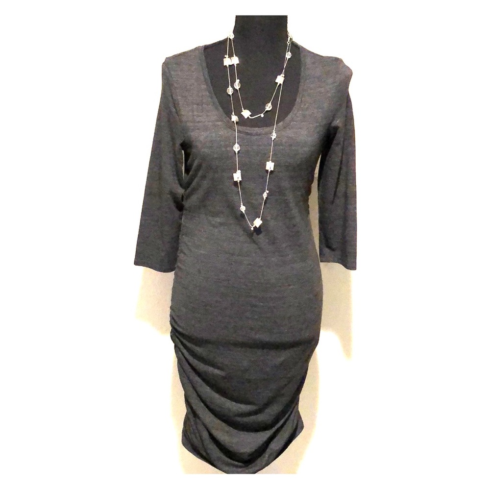 Express Dark Heather Form Fitting Dress